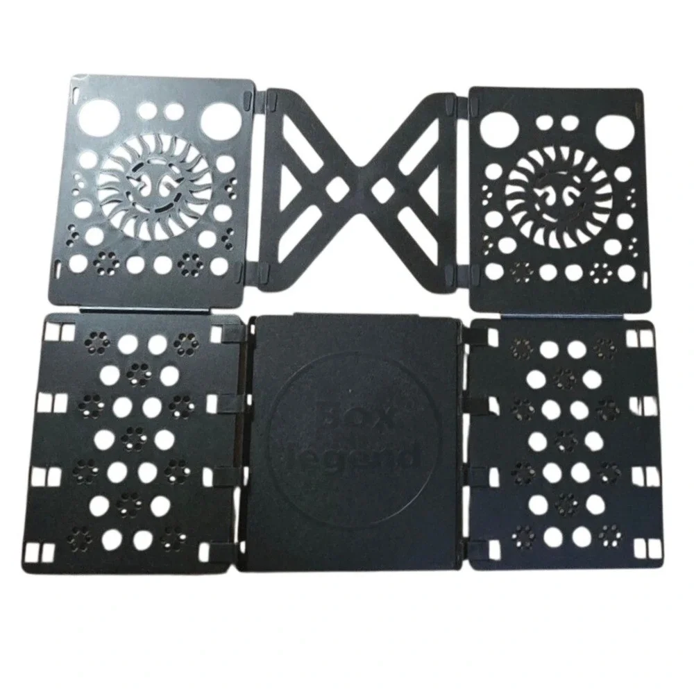 Set of 2 t shirt clothing shirt folding tool fold folder flip flap blue black
